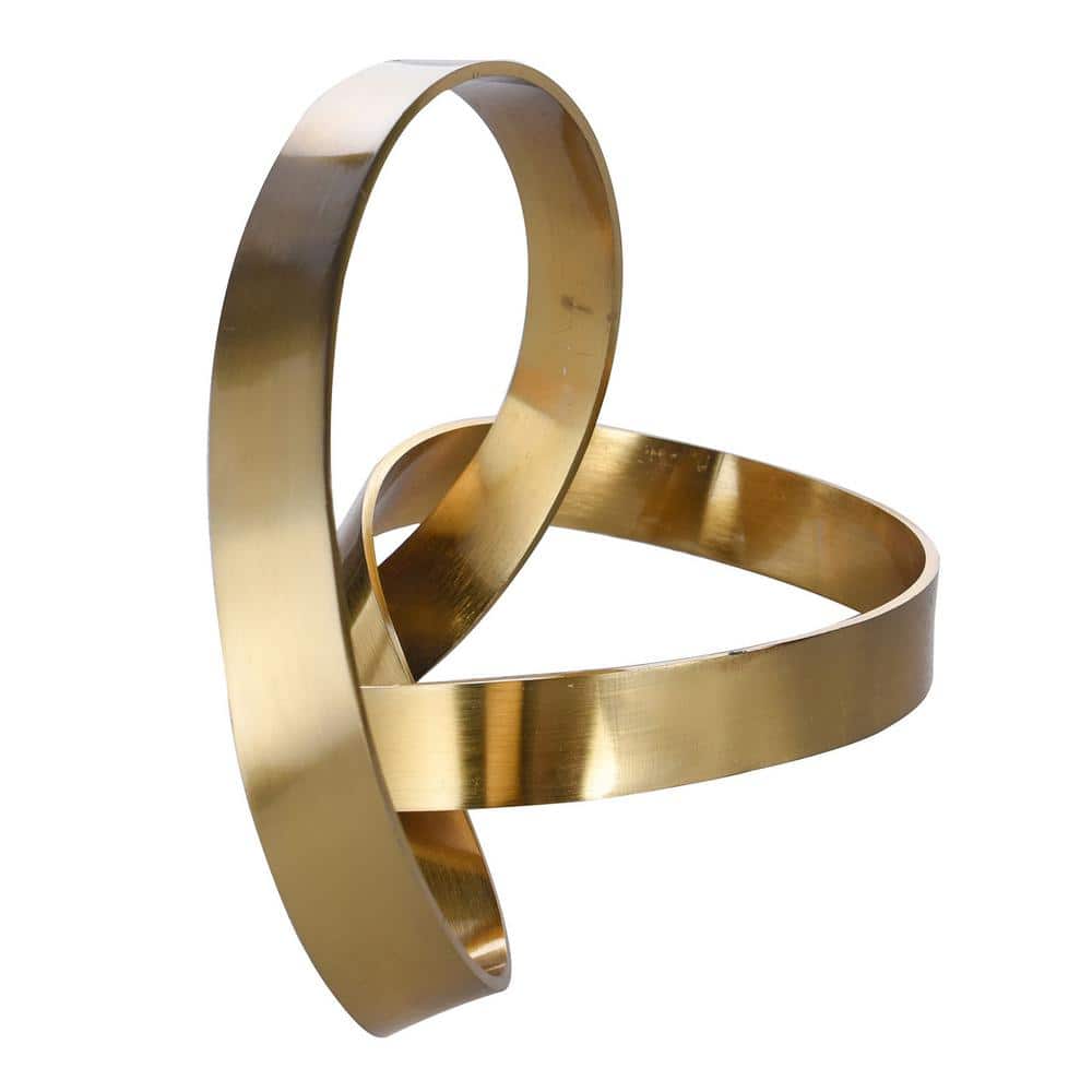 Brushed Brass Knot Decorative Table Accent