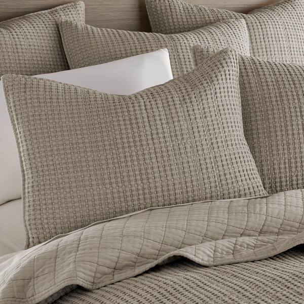 LEVTEX HOME Mills Waffle 3-Piece Taupe 