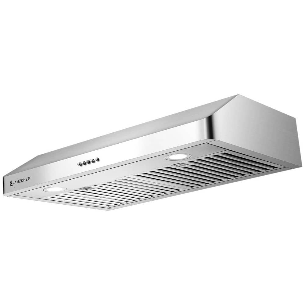 36 in. 700 CFM Ducted Under Cabinet Range Hood in Stainless Steel with Dishwasher Safe Metal Mesh Filter