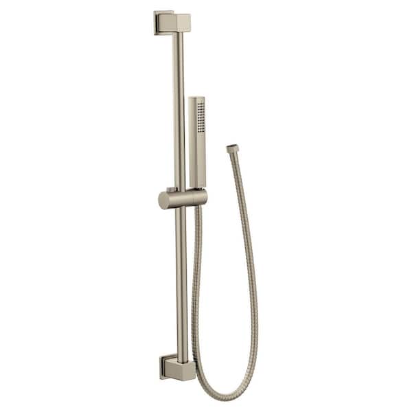 1-Spray Wall Bar with Handshower in Brushed Nickel (Valve Not Included)