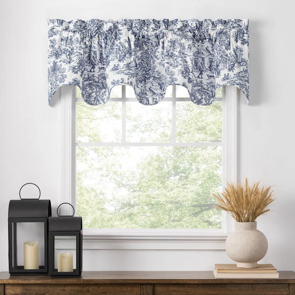 Ellis Curtain Victoria Park Toile 15 in. L Cotton Scallop Valnce