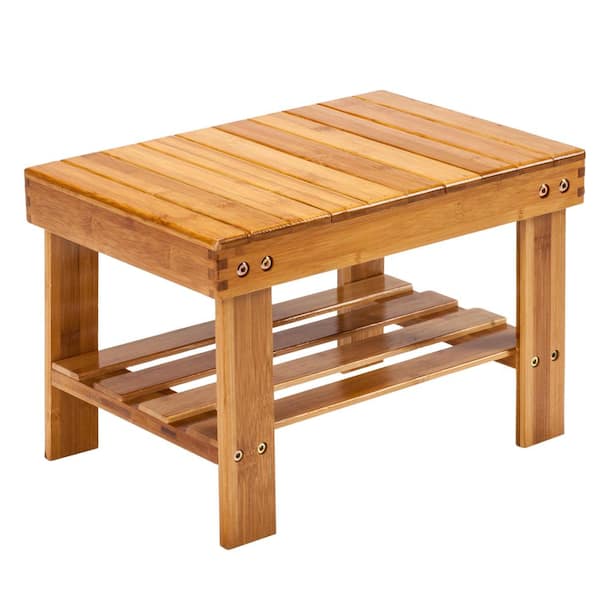 Winado Wood Color Bamboo Children Bench Stool