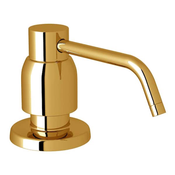 ROHL Holborn Soap Dispenser in Unlacquered Brass