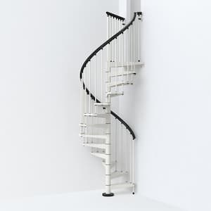 SKY030 47 in. White Spiral Staircase Kit