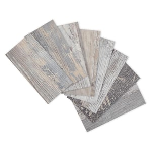 Subway Collection Ash Light Rustic 3 in. x 6 in. PVC Peel and Stick Tile 20 sq. ft. / 160-Sheets