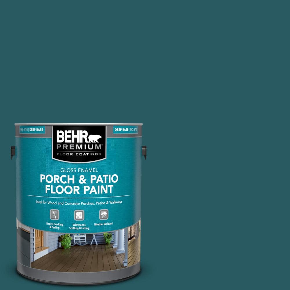 1 gal. #PPF-56 Terrace Teal Gloss Enamel Interior/Exterior Porch and Patio Floor Paint price history on PriceWatchPro