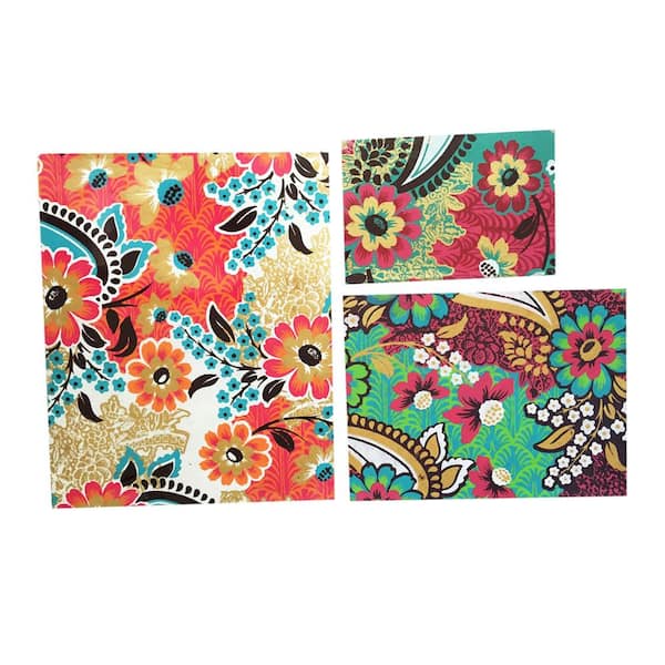 A & B Home Georgiana Paisley-Fleur Multicolor Notebook