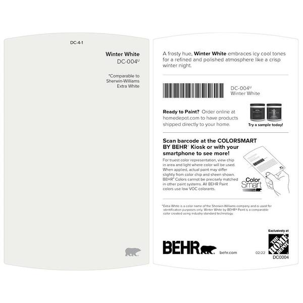 BEHR DYNASTY 5 gal. Designer Collection DC 004 Winter White Matte Interior Stain Blocking Paint Primer 165005 The Home Depot