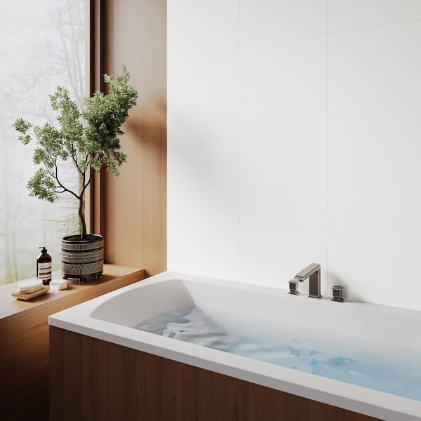 Alabaster Chalk White 17.72 in. x 47.25 in. Matte Ceramic Wall Tile (17.32 sq. ft./Case)