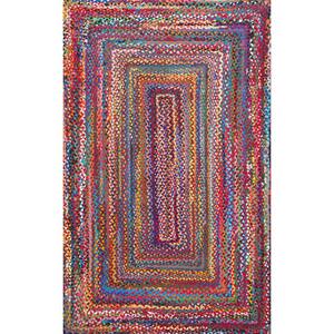 Tammara Colorful Braided Multi 10 ft. Indoor Square Area Rug