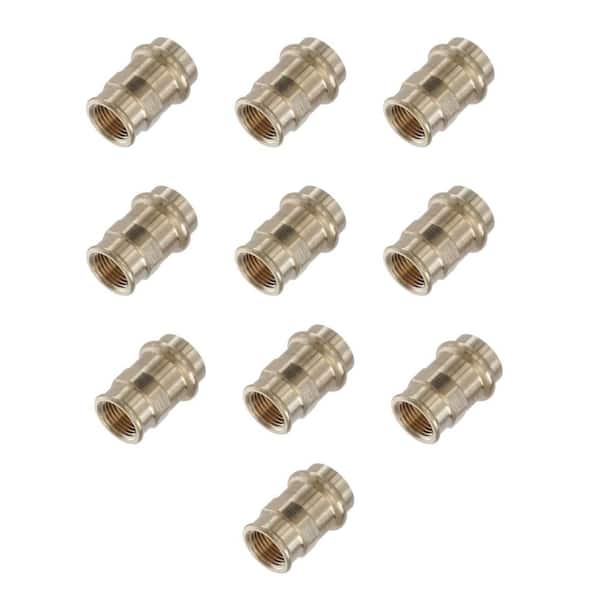 Viega ProPress 3/4 in. Press x 1/2 in. FPT Zero-Lead Bronze Reducing Adapter (10-Pack)