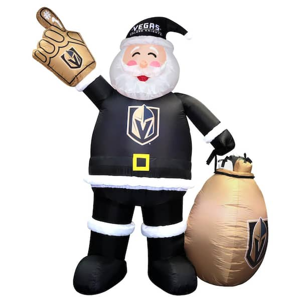 Logobrands 7 Ft. Golden Knights Santa Inflatable 620313 - The Home Depot