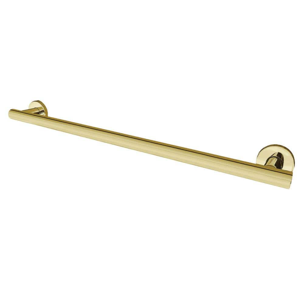 Kingston Brass Berwyn 42 in. x 1.25 in. Grab Bar in Polished Brass ...