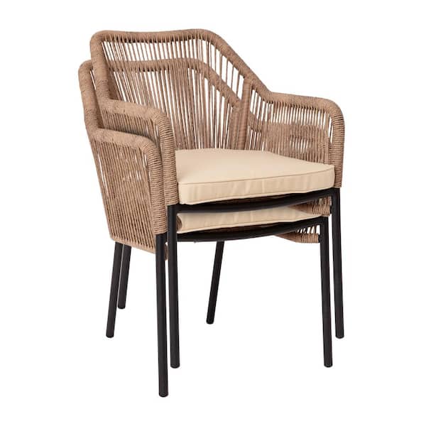 Carnegy Avenue Kallie 22 in. 2-Person Brown Aluminum Indoor