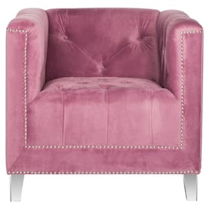 Hollywood Purple/Clear Accent Chair