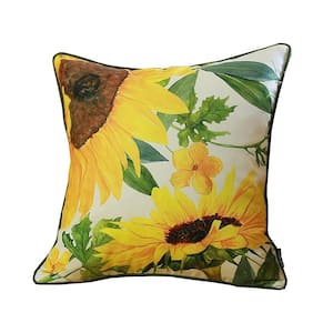 Jordan Multi-Colored Polyester 18 in. x 18 in. Throw Pillow (Set of 4)