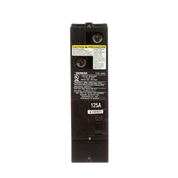 Siemens 125 Amp Double-Pole 42kA Type QS Multi-Family Main Breaker