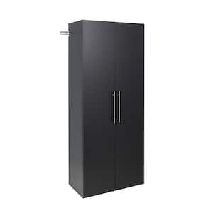 HangUps 30 in. W x 72 in. H x 16 in. D Large Storage Cabinet in Black ( 1-Piece )