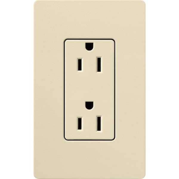 Claro 15 Amp Duplex Outlet, Sand (SCR-15-SD)