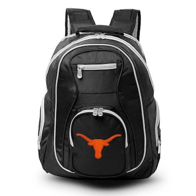 NCAA Texas Longhorns 19 in. Black Trim Color Laptop Backpack