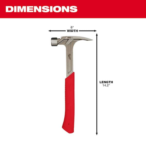 Milwaukee 20 oz. Smooth Face Hammer - image 3