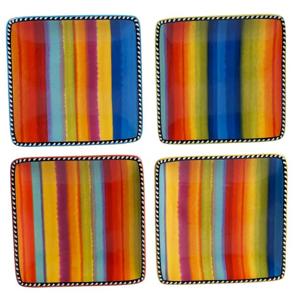 Certified International Sierra 4-Piece Seasonal Multicolored