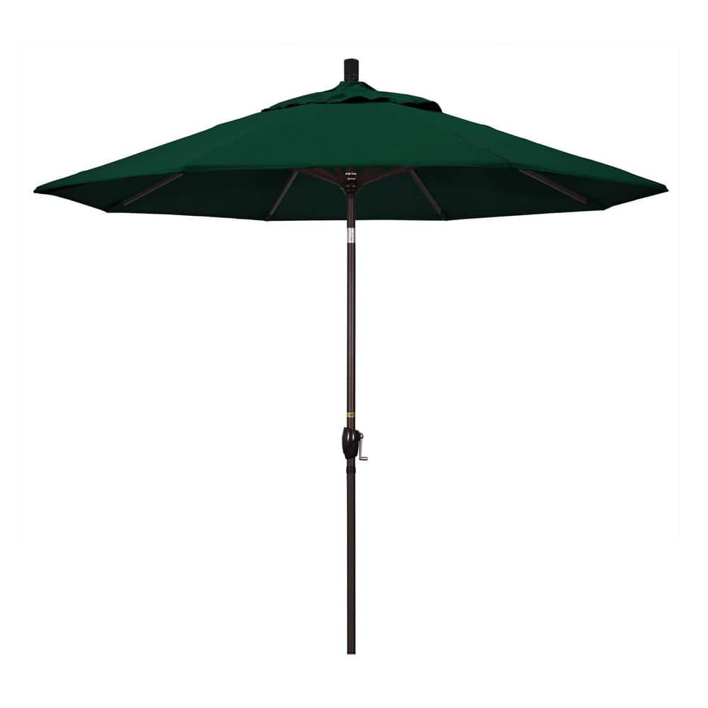 9 ft. Aluminum Push Tilt Patio Umbrella in Hunter Green Olefin price history on PriceWatchPro