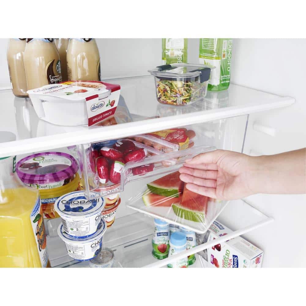 White 20.5 Cu. Ft. Top Freezer Refrigerator with Ice Maker
