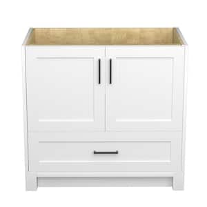 36 in. W x 22 in. D x 34 in. H Bath Vanity Cabinet without Top Bathroom Vanities Cabinet in Matte White