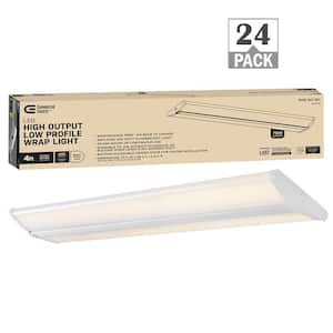 4 ft. 400-Watt Equivalent 7500 Lumens Integrated LED White Shop Light Garage Light Dimmable 4000K Bright White (24-Pack)