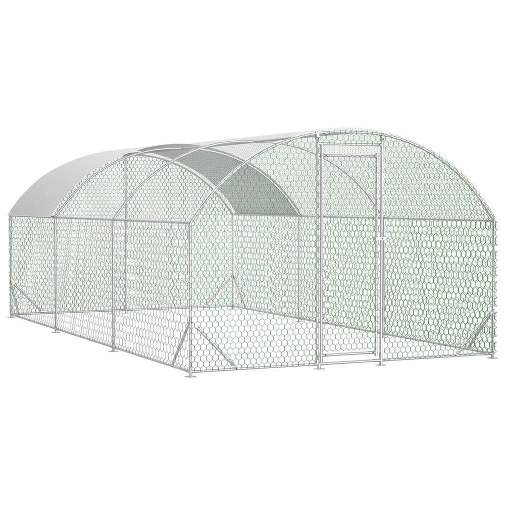 118 in. W x 78.7 in. H Silver Metal Garden Fence Net Cage with Waterproof Anti-Ultraviolet Cover, 1 in. Tube Diameter price history on PriceWatchPro