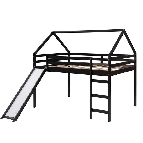 full size loft bed with slide