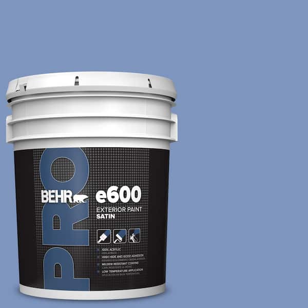 BEHR PRO 5 gal. #M540-5 Blue Satin Satin Exterior Paint