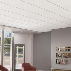 2 ft. x 2 ft. Majestic White Shadowline Tapered Edge Lay-In Ceiling Tile, pallet of 256 (1024 sq. ft.)