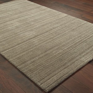 Isadore Brown/Brown 5 ft. x 8 ft. Solid Area Rug