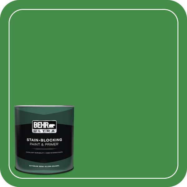 BEHR ULTRA 1 qt. #P390-7 Park Picnic Semi-Gloss Enamel Exterior Paint & Primer