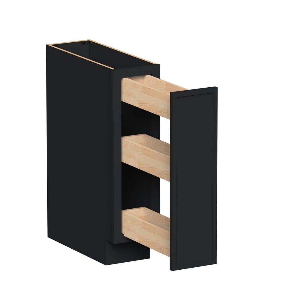 9 in W x 24 in D x 34.5 in H HDF Ready to Assemble Drawer Kitchen Base in Ebony Black with 1-Drawer price history on PriceWatchPro