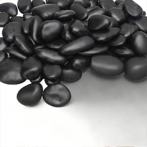 Black Decorative Landscape Rocks, 38 lbs. Garden Stone,1-3 in. Large ...