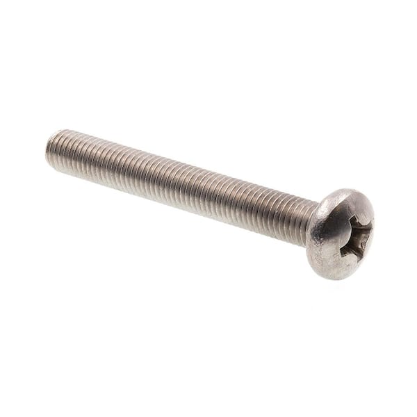 1-1/2 Length 1/4-28 Pack of 25 Pan Head Stainless Steel Machine Screw Phillips Drive 