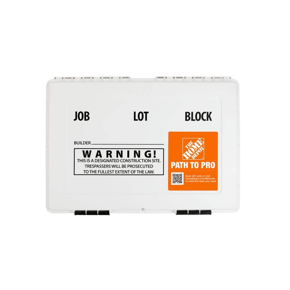 PRIVATE BRAND UNBRANDED - 19 in. x 27 in. Outdoor/Indoor Bulletin Board Permit Box White Color