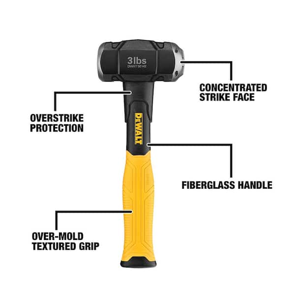 Fiberglass 3 lb. CRAFTSMAN Drilling Hammer CMHT56006 Hammer Drills