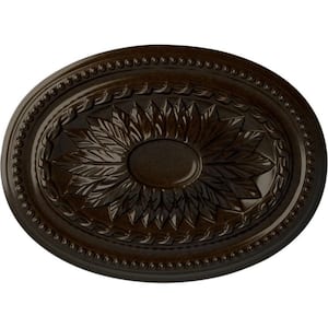 18-1/2 in. W x 13-1/2 in. H x 1-7/8 in. Saverne Urethane Ceiling Medallion, Bronze