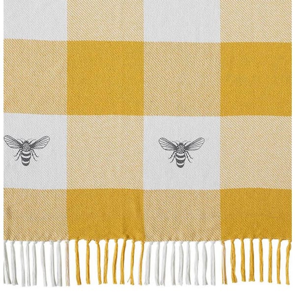 VHC Brands Buzzy Bees Vintage Yellow Antique White Storm Grey