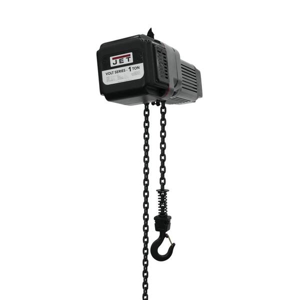 Jet 1aeh 32 15 Volt 1 Ton Vfd Electric Hoist 230 Volt 1 Phase Or 3 Phase With 15 Ft Lift The Home Depot