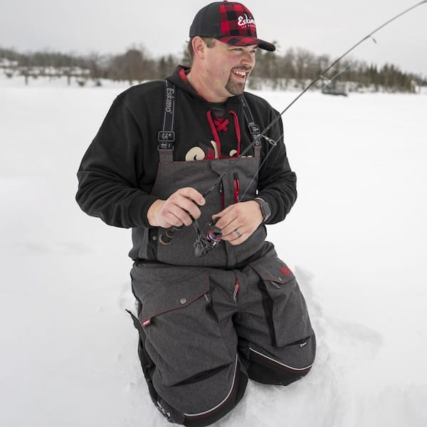 Eskimo Keeper Ice Fishing Bibs, Men's, Forged Iron Heather, 3X