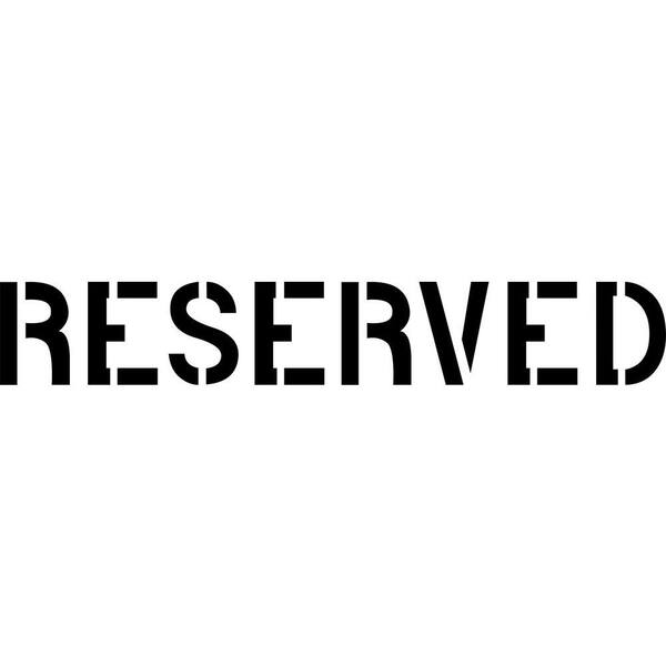 Stencil Ease 6 in. Reserved Stencil