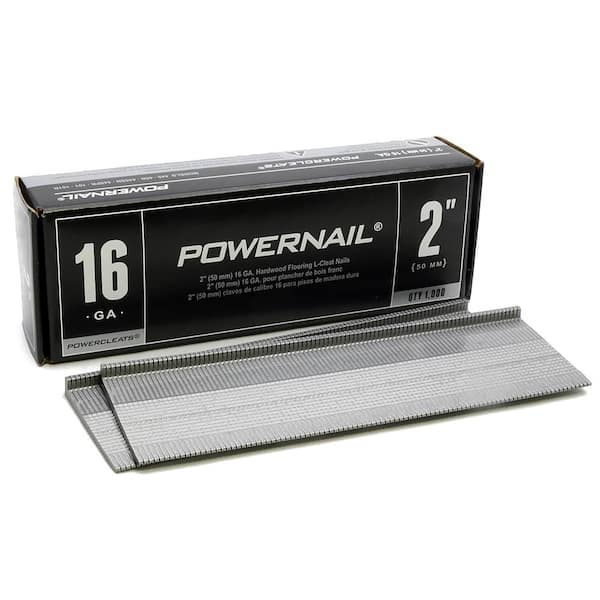 POWERNAIL 2 in. x 16-Gauge Powercleats Hardwood Flooring Nails (1000-Pack)