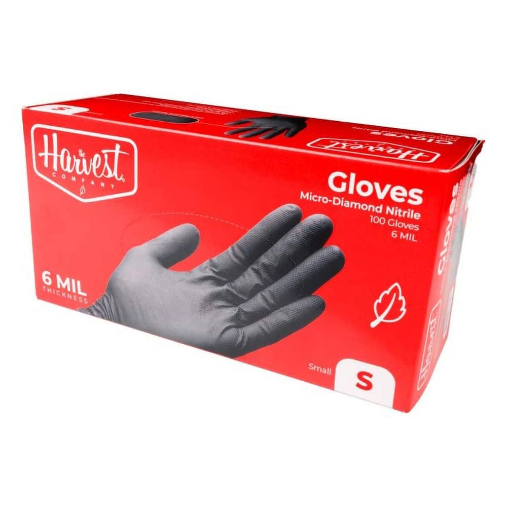 6 mil Heavy-Duty Micro Diamond Texture Small Nitrile Cleaning Gloves in Black 100-Count (1-Pack) price history on PriceWatchPro