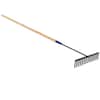 Bon Tool 60 in. Wood Handle Asphalt Rake 19-138 - The Home Depot