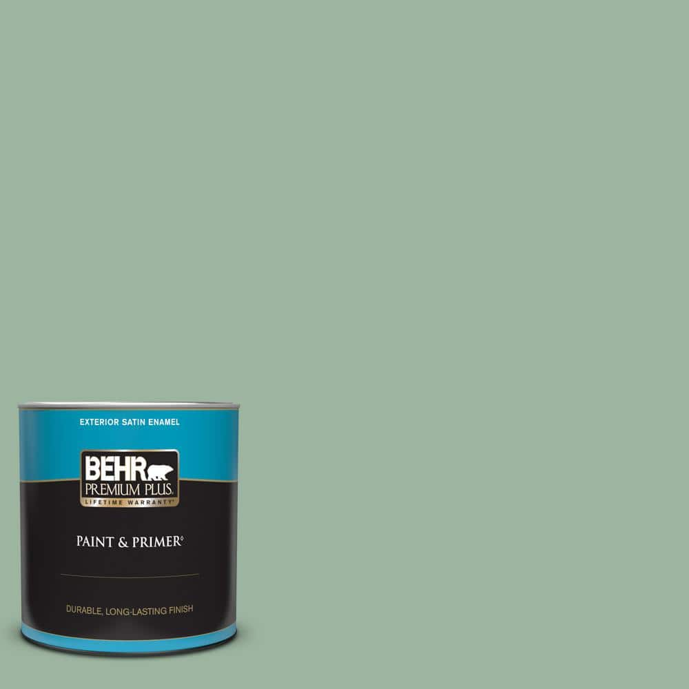 BEHR MARQUEE 1 gal. #S410-4 Copper Patina One-Coat Hide Semi-Gloss Enamel Interior Paint & Primer